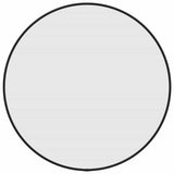 Vidaxl Wall Mirror Round Ø50 cm sort