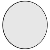 Vidaxl Wall Mirror Round Ø50 cm sort