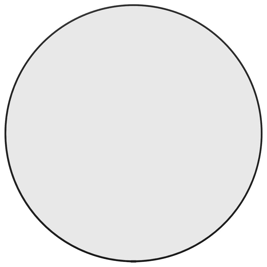 Vidaxl Wall Mirror Round Ø60 cm sort sort