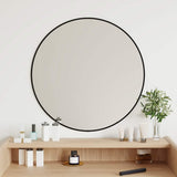 Vidaxl Wall Mirror Round Ø60 cm sort sort