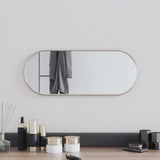 Vidaxl Wall Mirror 50x20 cm Oval sølvfarvet