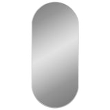 Vidaxl Wall Mirror 100x45 cm Oval sølvfarvet