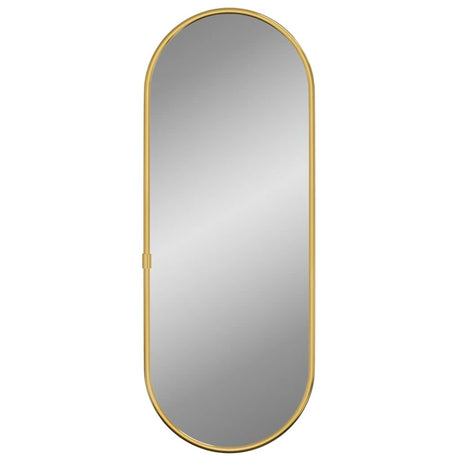 Vidaxx vægspejl 40x15 cm oval guldfarvet