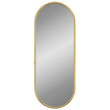 Vidaxx vægspejl 40x15 cm oval guldfarvet