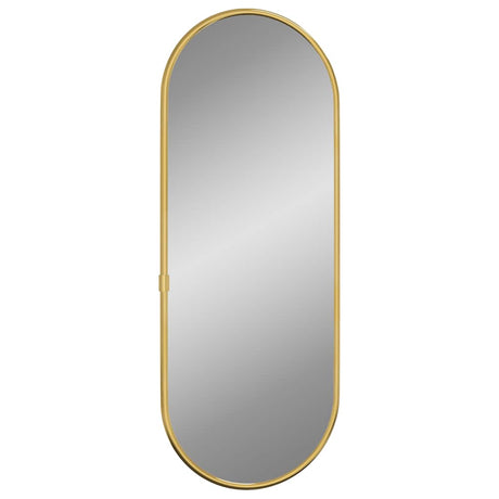 Vidaxx vægspejl 40x15 cm oval guldfarvet