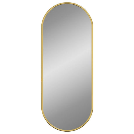 Vidaxl Wall Mirror 50x20 cm Oval guldfarvet