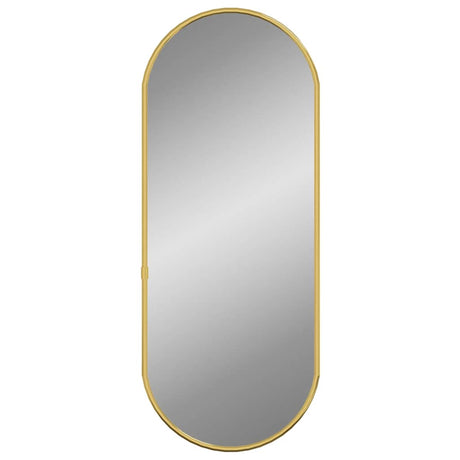 Vidaxl Wall Mirror 50x20 cm Oval guldfarvet