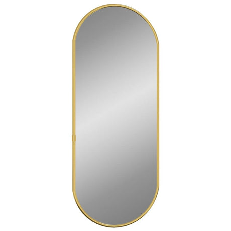 Vidaxl Wall Mirror 50x20 cm Oval guldfarvet