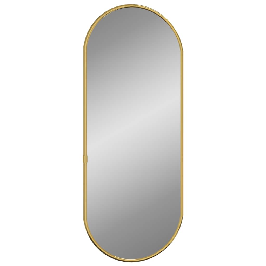 Vidaxl Wall Mirror 60x25 cm Oval guldfarvet