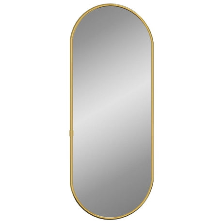 Vidaxl Wall Mirror 60x25 cm Oval guldfarvet