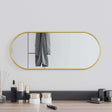 Vidaxl Wall Mirror 60x25 cm Oval guldfarvet