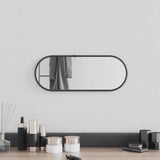 Vidaxx vægspejl 40x15 cm oval sort