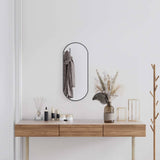 Vidaxl Wall Mirror 70x30 cm Oval sort