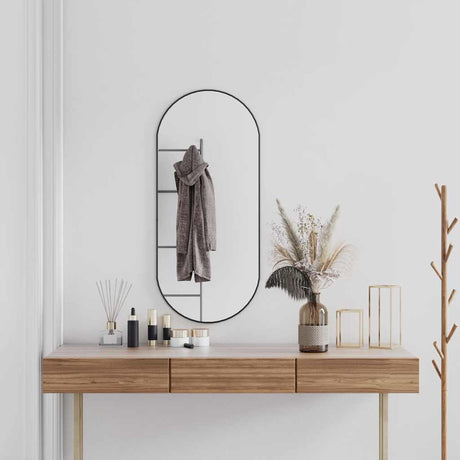 Vidaxl Wall Mirror 100x45 cm Oval sort