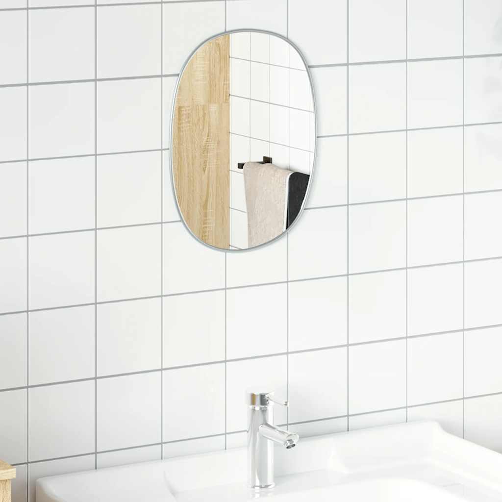 Vidaxl Wall Mirror 30x25 cm sølvfarvet