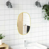 Vidaxl Wall Mirror 50x35 cm guldfarvet