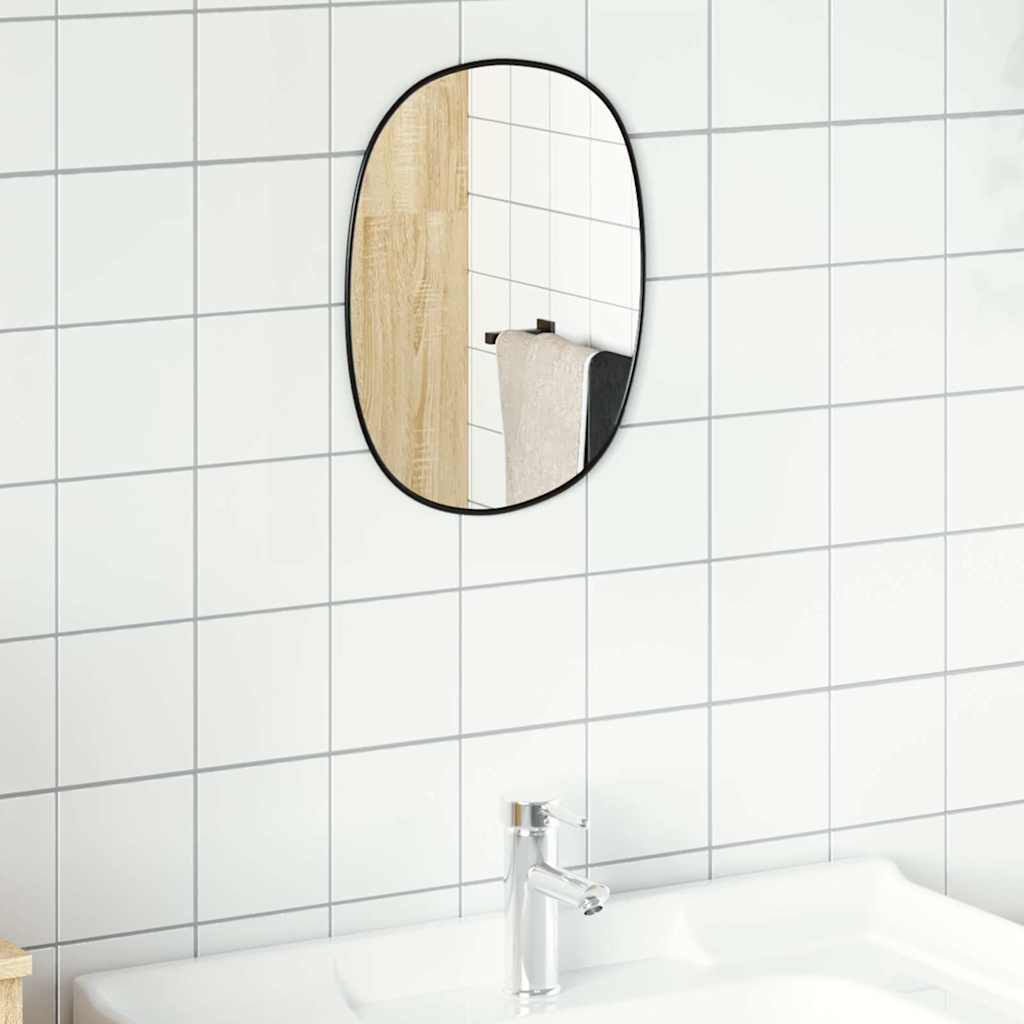 Vidaxl Wall Mirror 30x25 cm sort