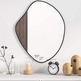 Vidaxx Wall Mirror 60x50 cm sort