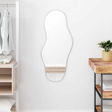 Vidaxx Wall Mirror 90x40 cm sølvfarvet