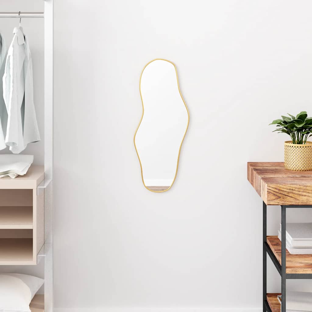 Vidaxx Wall Mirror 60x25 cm guldfarvet