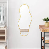 Vidaxx Wall Mirror 90x40 cm guldfarvet