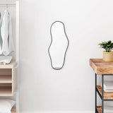 Vidaxl Wall Mirror 60x25 cm sort