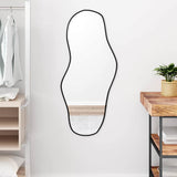 Vidaxl Wall Mirror 100x45 cm sort