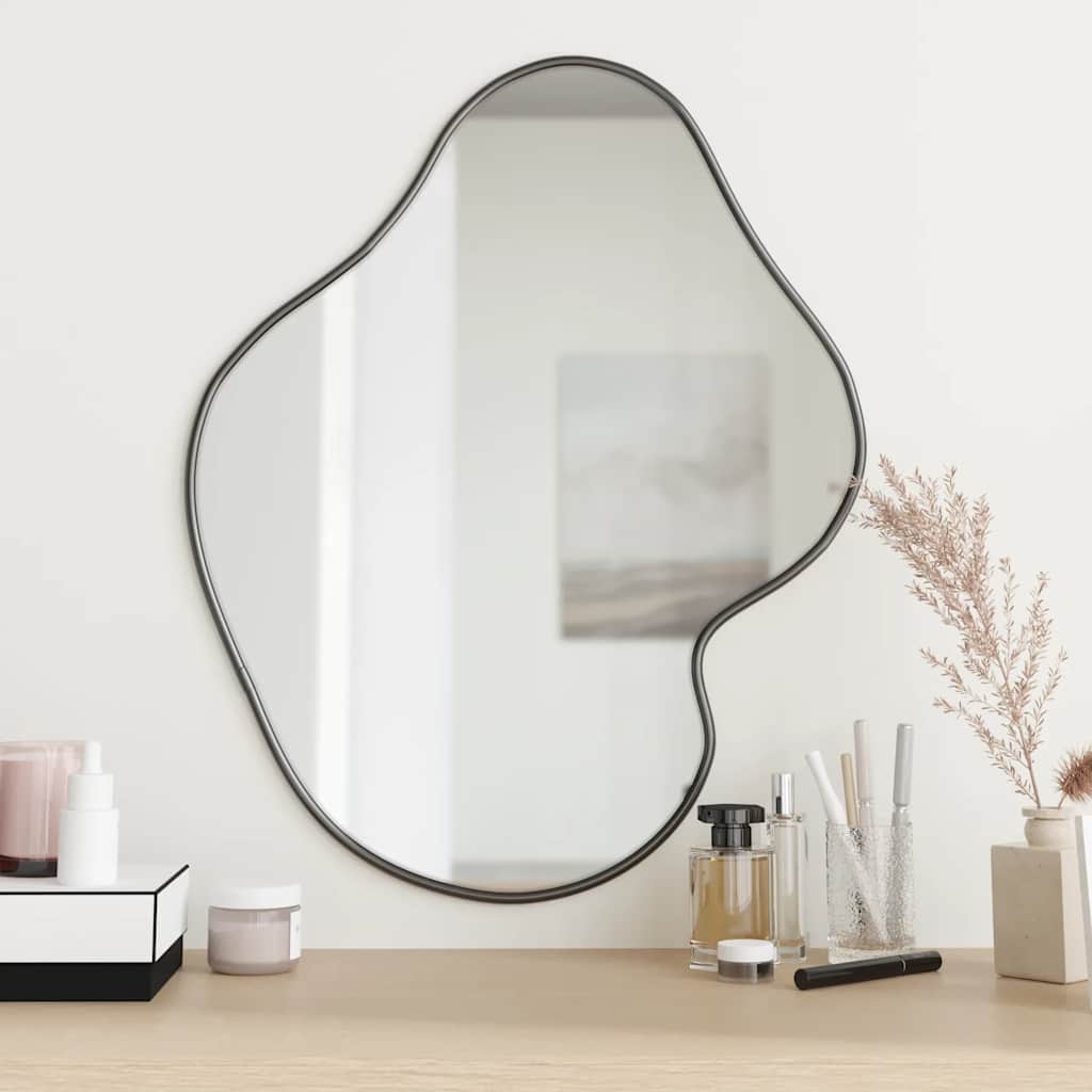 Vidaxl Wall Mirror 60x50 cm sort