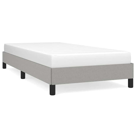 Vidaxl bedframe zonder matras 100x200 cm stof lichtgrijs