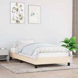 Vidaxl bedframe zonder matras 100x200 cm stof crèmekleurig