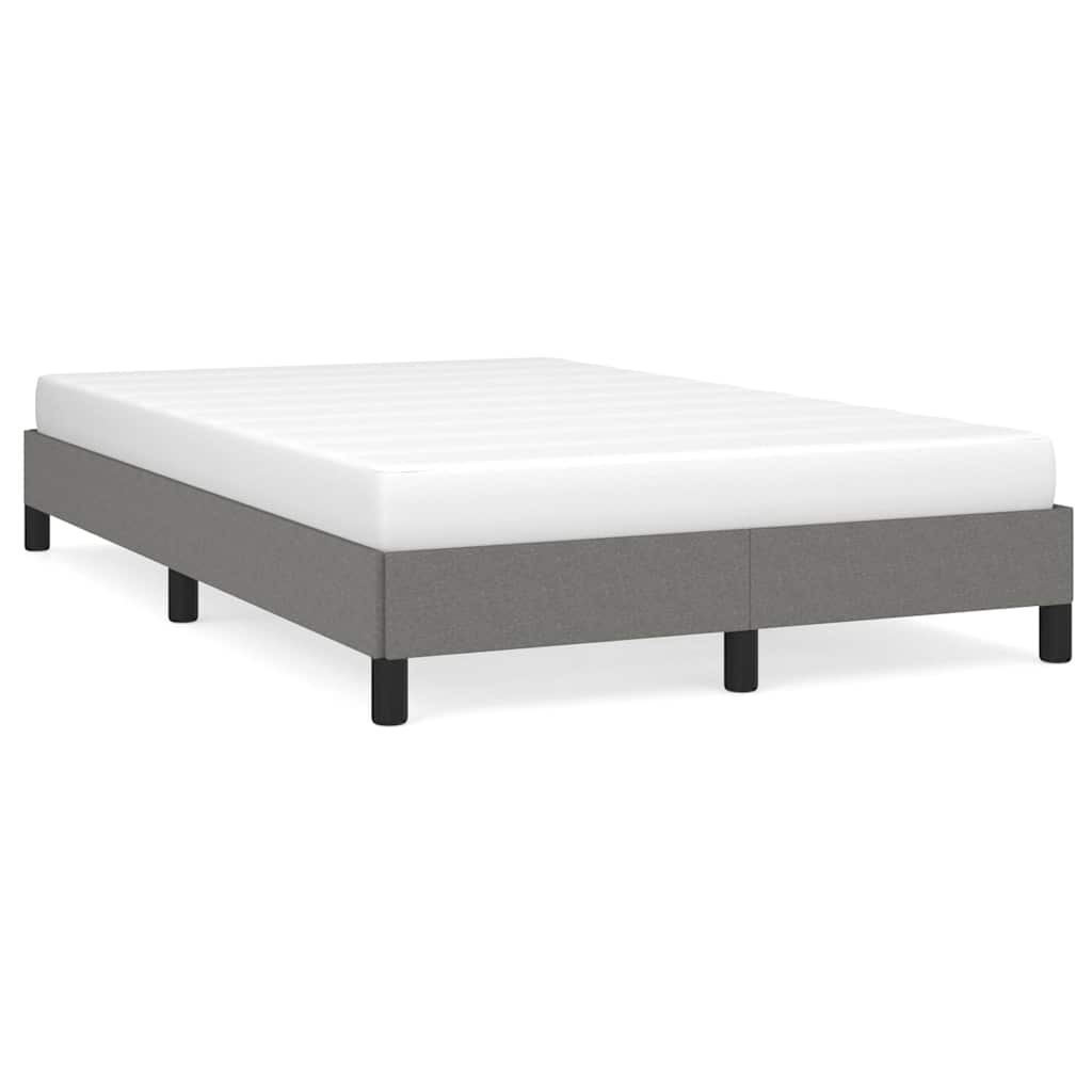 Vidaxl bedframe zonder matras 120x200 cm stof donkergrijs