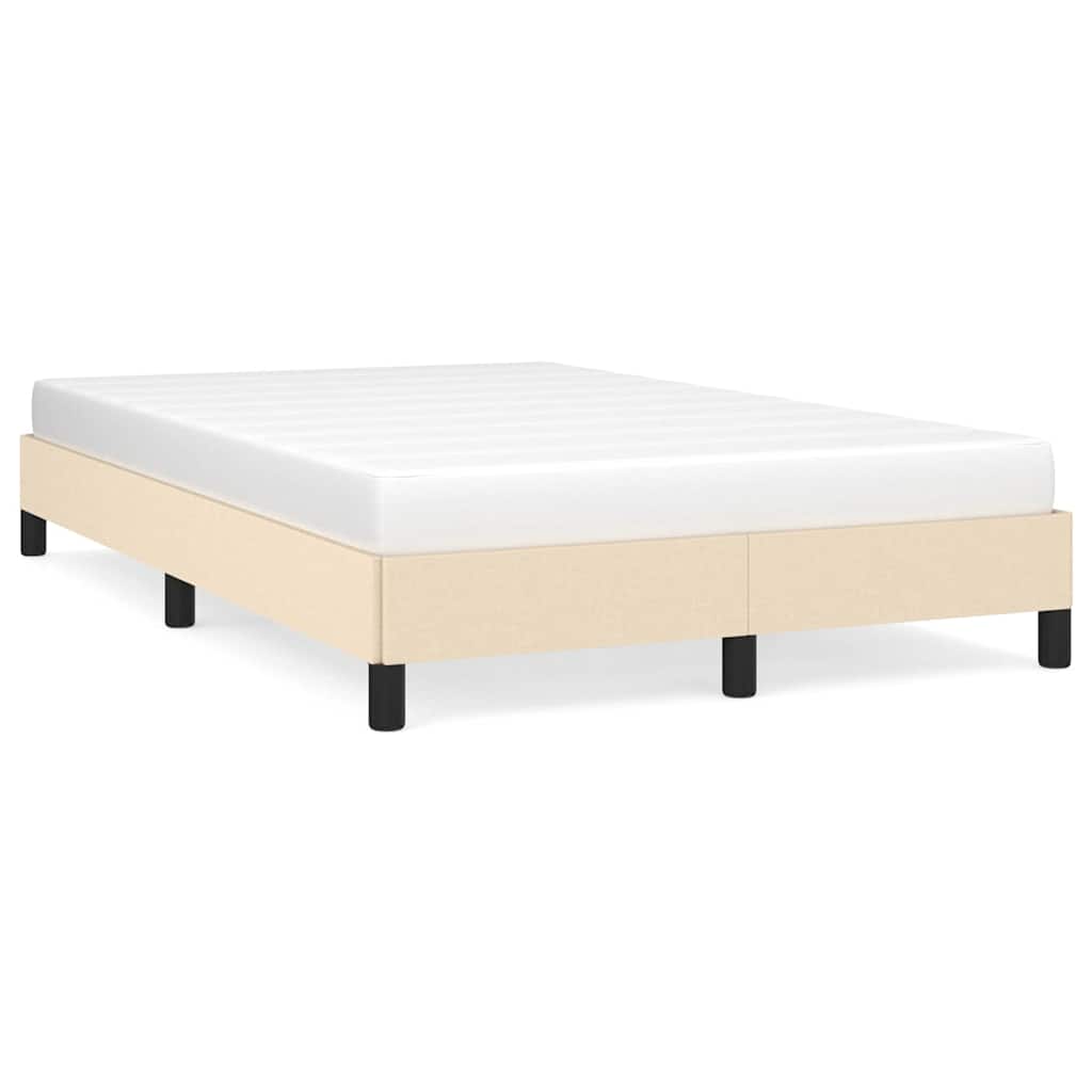 Vidaxl bedframe zonder matras 120x200 cm stof crèmekleurig
