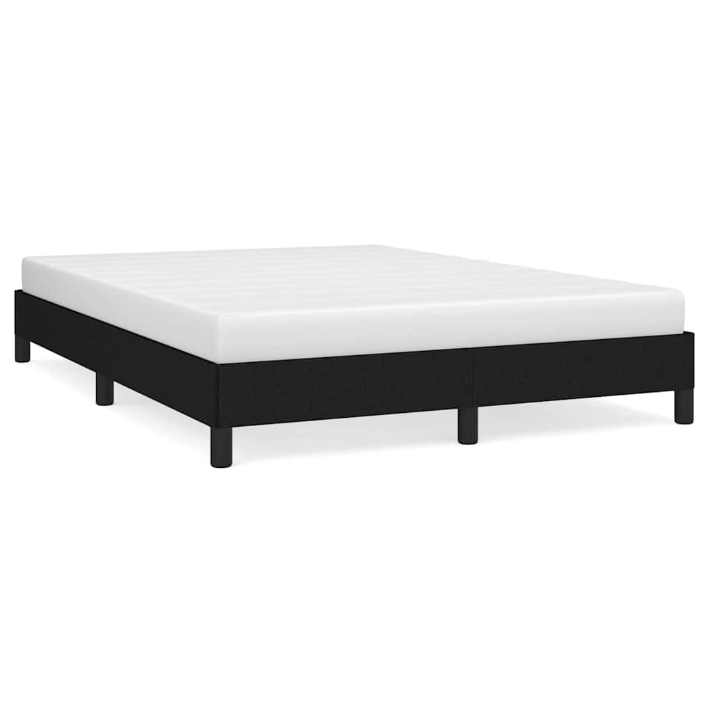 Vidaxl bedframe zonder matras stof zwart 140x190 cm