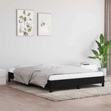 Vidaxl bedframe zonder matras stof zwart 140x200 cm
