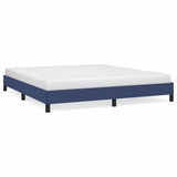 Vidaxl bedframe zonder matras stof blauw 160x200 cm