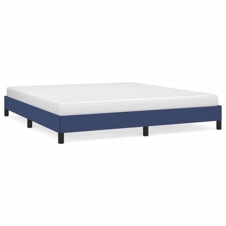 Vidaxl bedframe zonder matras stof blauw 160x200 cm