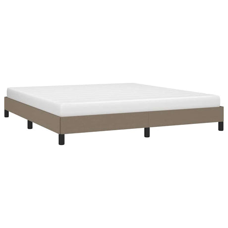 Vidaxl bedframe zonder matras stof taupe 180x200 cm