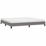 Vidaxl bedframe zonder matras stof donkergrijs 200x200 cm