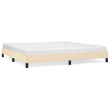 Vidaxl bedframe zonder matras stof crèmekleurig 200x200 cm
