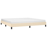 Vidaxl bedframe zonder matras stof crèmekleurig 200x200 cm