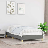 Vidaxl bedframe zonder matras 90x200 cm stof donkergrijs