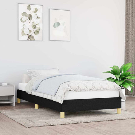 Vidaxl bedframe zonder matras 100x200 cm stof zwart