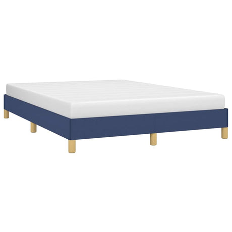Vidaxl bedframe zonder matras stof blauw 140x190 cm