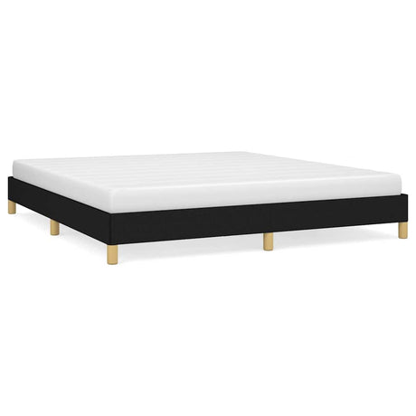 Vidaxl bedframe zonder matras stof zwart 180x200 cm