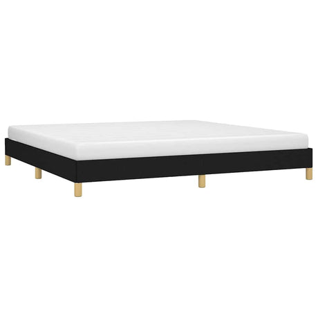 Vidaxl bedframe zonder matras stof zwart 200x200 cm
