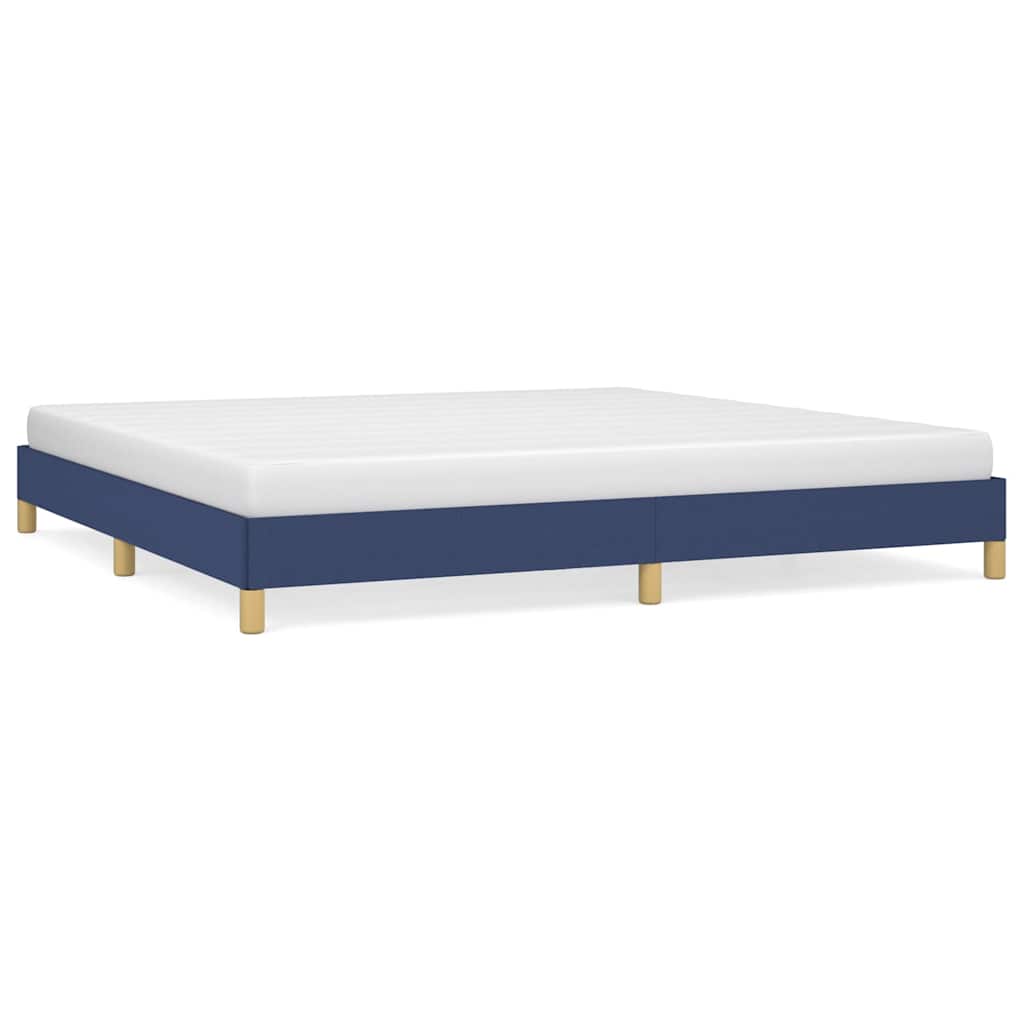 Vidaxl bedframe zonder matras stof blauw 200x200 cm