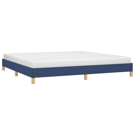 Vidaxl bedframe zonder matras stof blauw 200x200 cm