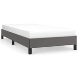 Vidaxl bedframe kunstleer grijs 90x200 cm