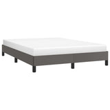 Vidaxl bedframe kunstleer grijs 140x190 cm