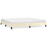 Vidaxl bedframe kunstleer crèmekleurig 200x200 cm
